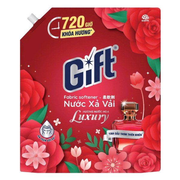 Nước Xả Vải Gift Hương Nước Hoa Luxury Túi 3.2Kg