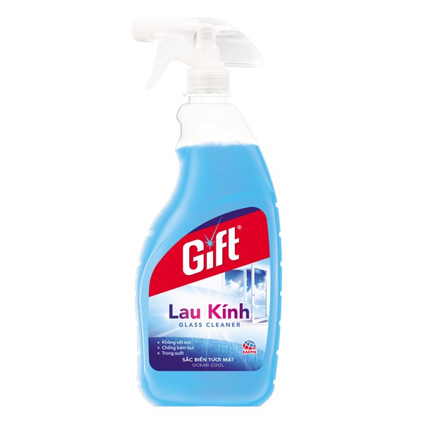Nước Lau Kính Gift Sắc Biển Tươi Mát 540Ml