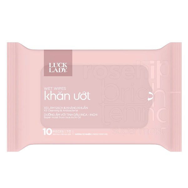 Khăn Ướt Luck Lady 10 Tờ Có Mùi