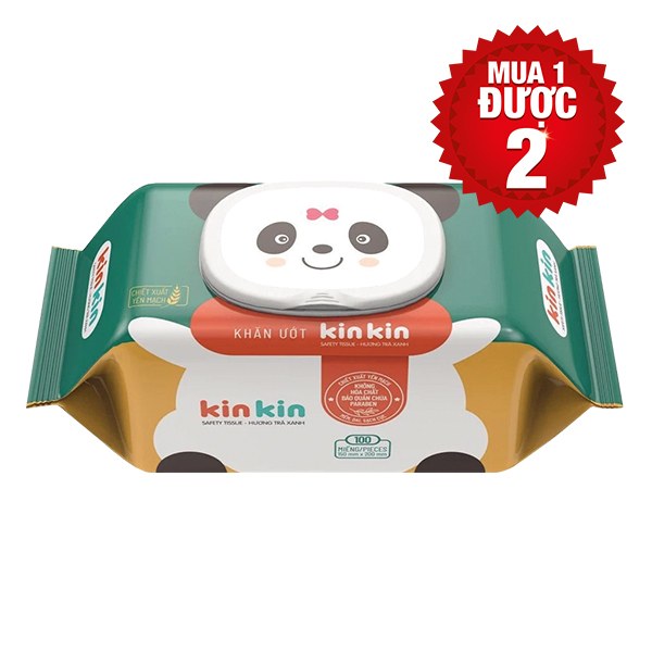 Khăn Ướt Kin Kin Hương Trà Xanh Gói 100 Tờ
