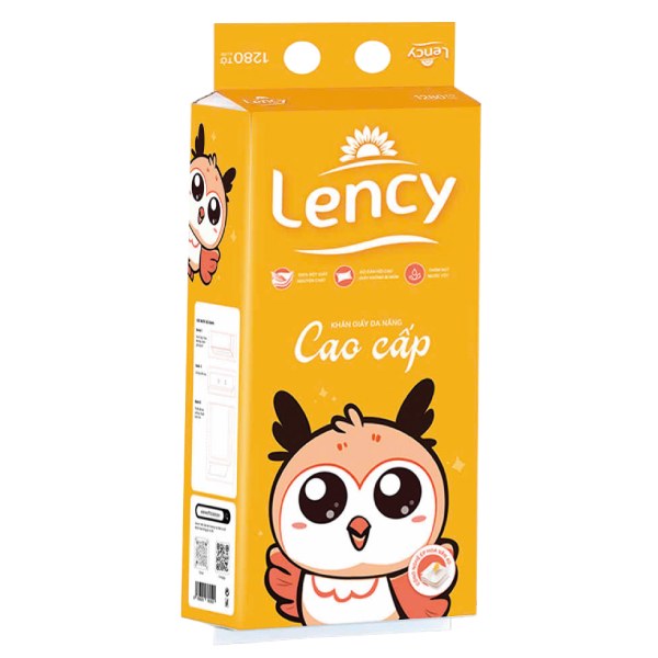 Khăn Giấy Đa Năng Rút Đáy Lency 4 Lớp 320 Tờ