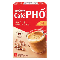 Cà Phê Phố Sữa Nóng Hộp 10 Gói*16G