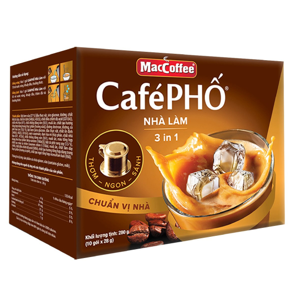 Cà Phê Phố Nhà Làm Hộp 10 Gói*28G