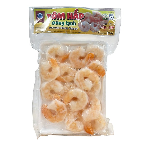 Tôm Sú Hấp Đông Lạnh 40 Up An Vĩnh 200G