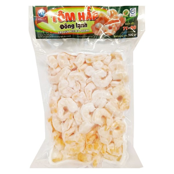 Tôm Sú Hấp Đông Lạnh An Vĩnh (71-90) 500G