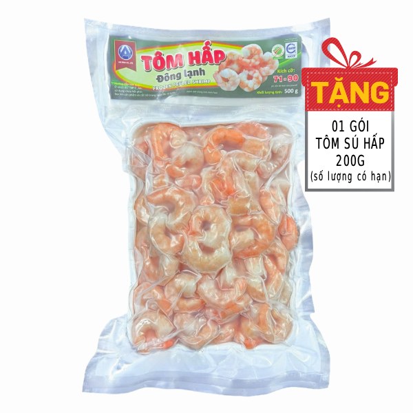 (Only Emartmall) Tôm Sú Hấp Đông Lạnh An Vĩnh (71-90) 500G