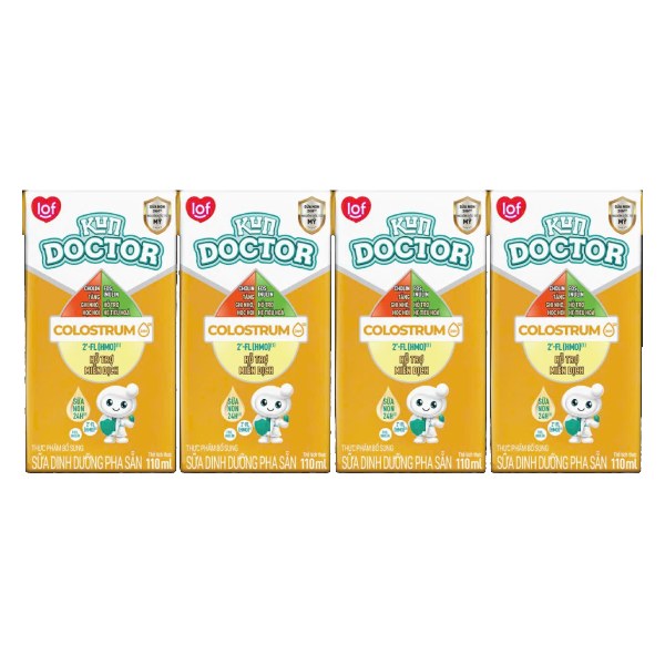 Lốc 4 Sữa Dinh Dưỡng Pha Sẵn Kun Doctor Colostrum 110Ml