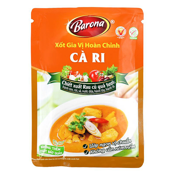 Xốt Gia Vị Hoàn Chỉnh Barona Cà Ri 80G