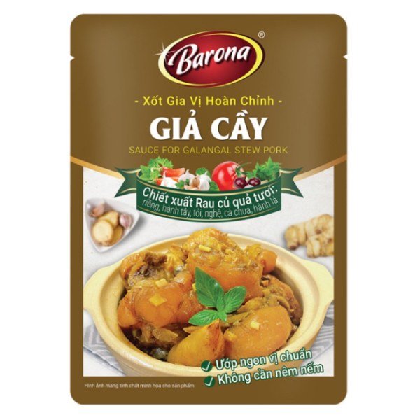 Xốt Gia Vị Hoàn Chỉnh Barona Giả Cầy 80G