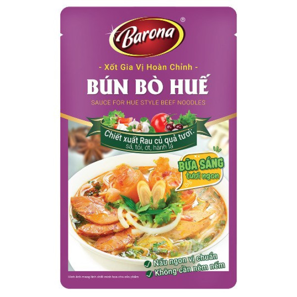 Xốt Gia Vị Hoàn Chỉnh Barona Bún Bò Huế 110G