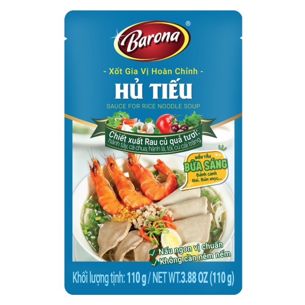 Xốt Gia Vị Hoàn Chỉnh Barona Hủ Tiếu Gói 110G