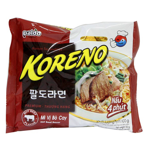 Mì Koreno Bò Cay 100G