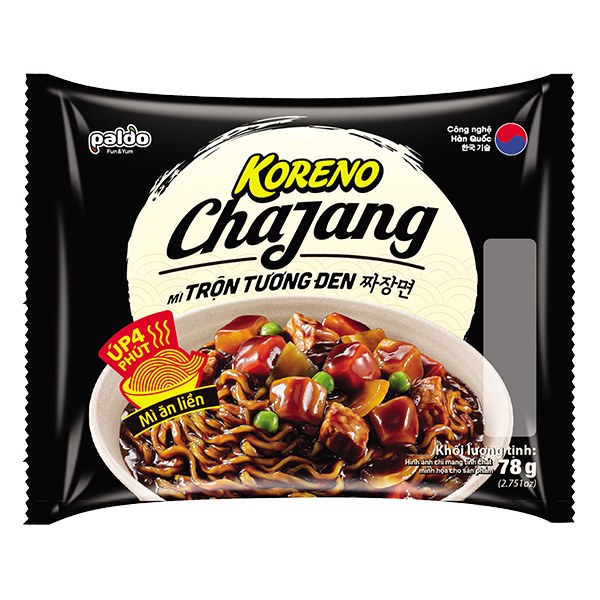 Mì Trộn Tương Đen Koreno Vị Không Cay Gói 78G 