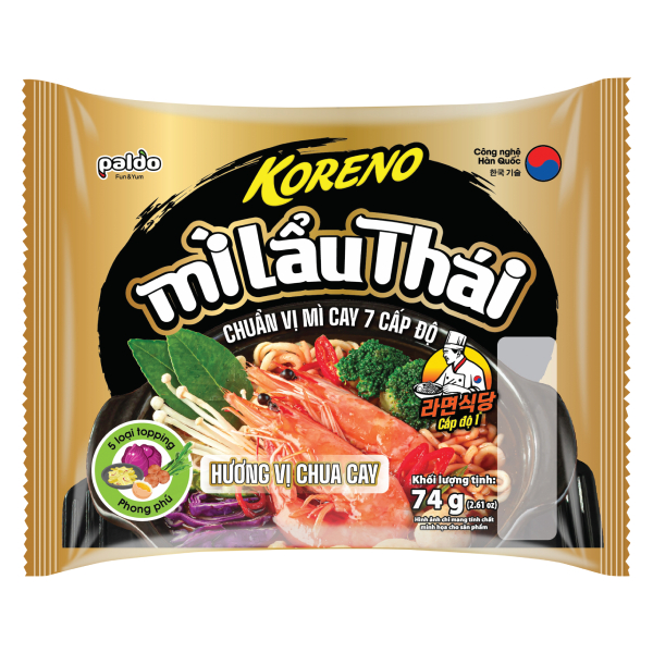 Mì Lẩu Thái Koreno Chua Cay 74G