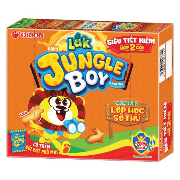 Bánh Jungle Boy Phô Mai Lắc Hộp 63.2G