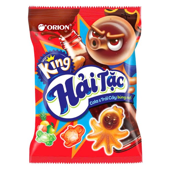 Kẹo Dẻo King Hải Tặc Hương Hỗn Hợp 159G