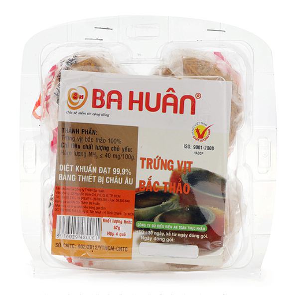 Hộp 4 Trứng Vịt Bắc Thảo Ba Huân