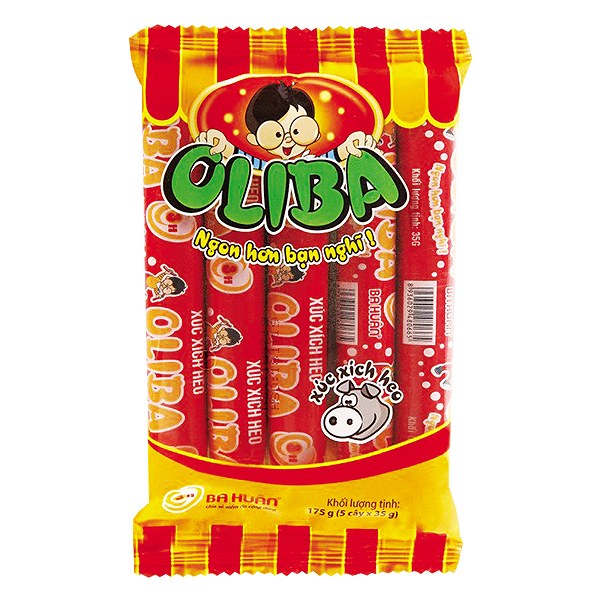 Xúc Xích Tiệt Trùng Oliba Ba Huân Heo Gói 175G