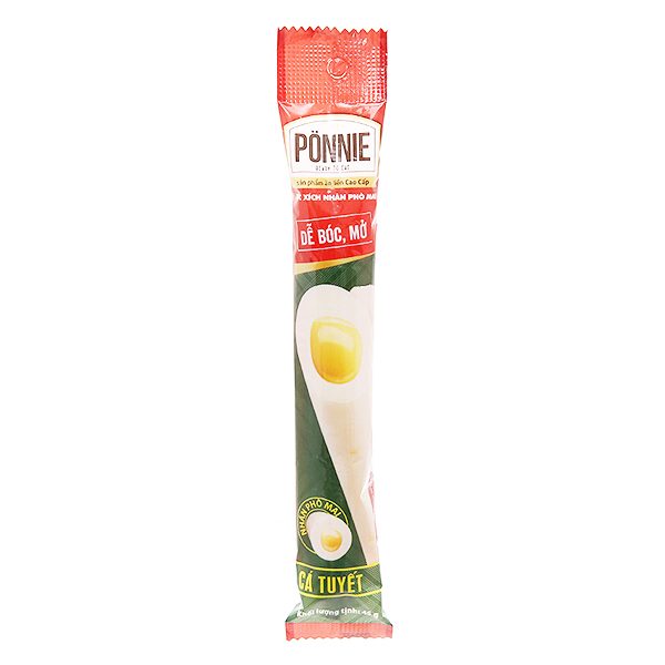 Xúc Xích Tiệt Trùng Ponnie Phô Mai Cá Tuyết Cây 45G