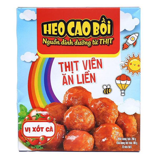 (Only Emartmall) Thịt Viên Heo Cao Bồi Xốt Cà Hộp 200G