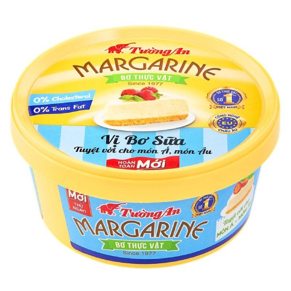 Bơ Thực Vật Margarine Tường An Vị Bơ Sữa Hũ 80G