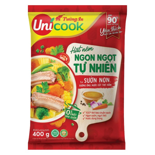 Hạt Nêm Tường An Unicook Sườn Gói 400G