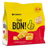 Bánh Ăn Sáng C'est Bon Sốt Kem Phô Mai Sợi Thịt Gà Gói 5 Cái*20.3G