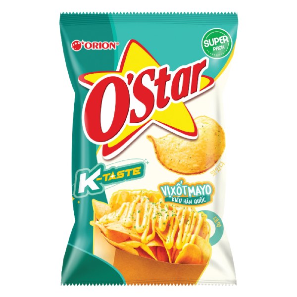 Snack O'Star Xốt Mayo Kiểu Hàn Quốc Gói 78G