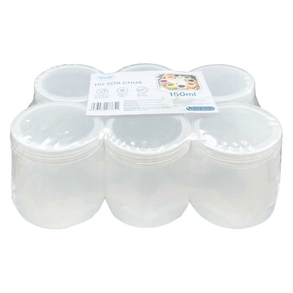 Lốc 6 Hũ Nhựa Đựng Sữa Chua 150Ml