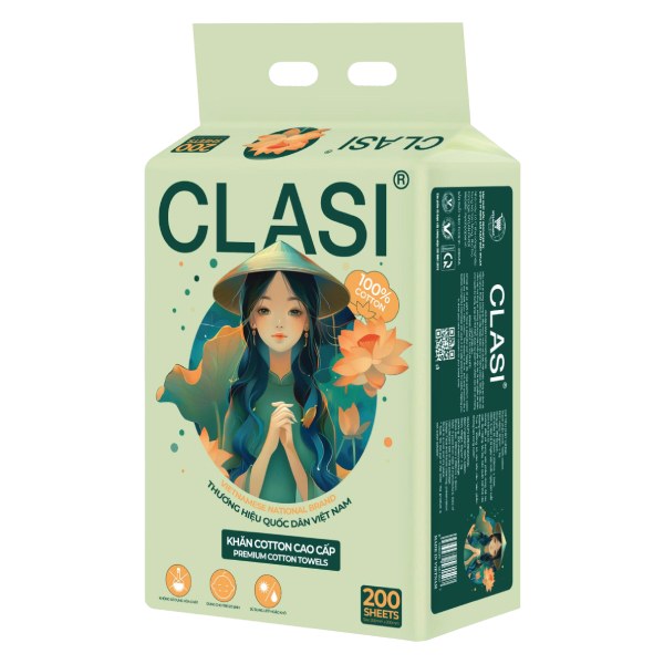 Khăn Cotton Cao Cấp Clasi 200 Tờ