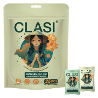 Khăn Nén Cao Cấp Clasi Gói 25 Cái