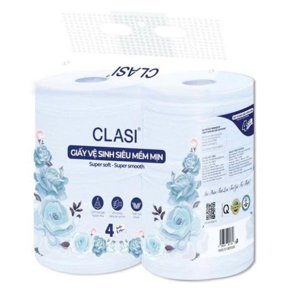 Giấy Vệ Sinh Cao Cấp Clasi 4 Cuộn