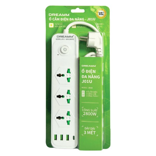 Ổ Cắm Điện Đa Năng Dreamm J01U