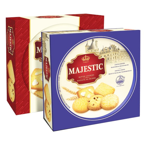 Bánh Quy Majestic Hộp Thiếc 382G