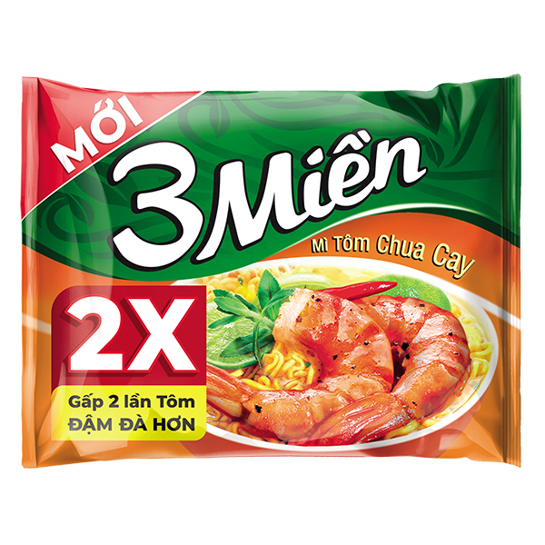 Mì Reeva 3 Miền Tôm Chua Cay 65G