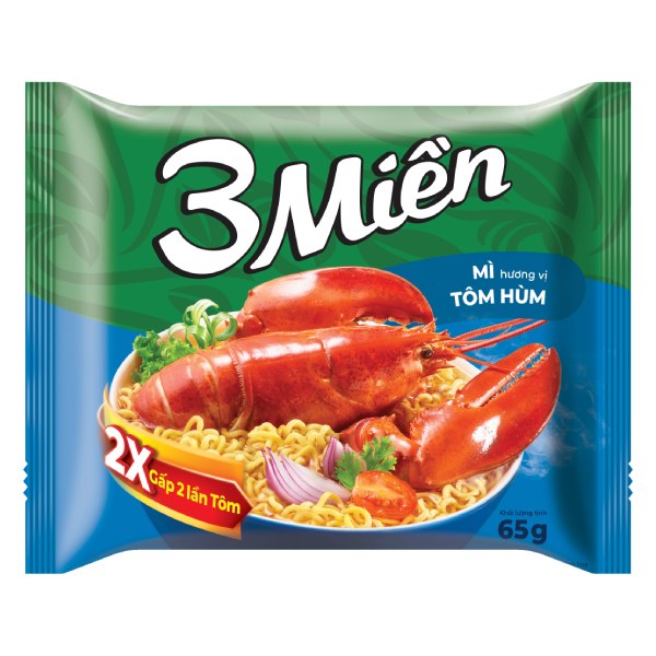 Mì 3 Miền Tôm Hùm Gói 65G