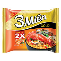 (Only Emartmall) Mì 3 Miền Gold Chua Cay Thái Gói 75G
