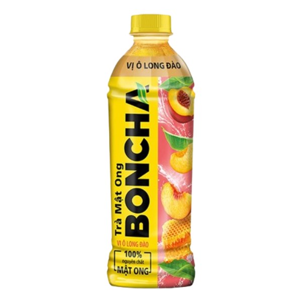 Trà Mật Ong Boncha Vị Ô Long Đào 450Ml