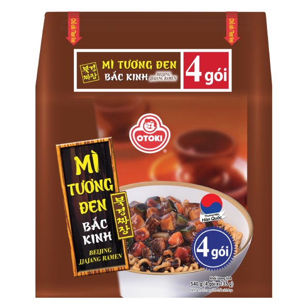 Lô 4 Mì Tương Đen Bắc Kinh Otoki 135G