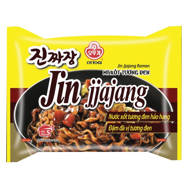 Mì Jin Ottogi Xốt Tương Đen Gói 135G