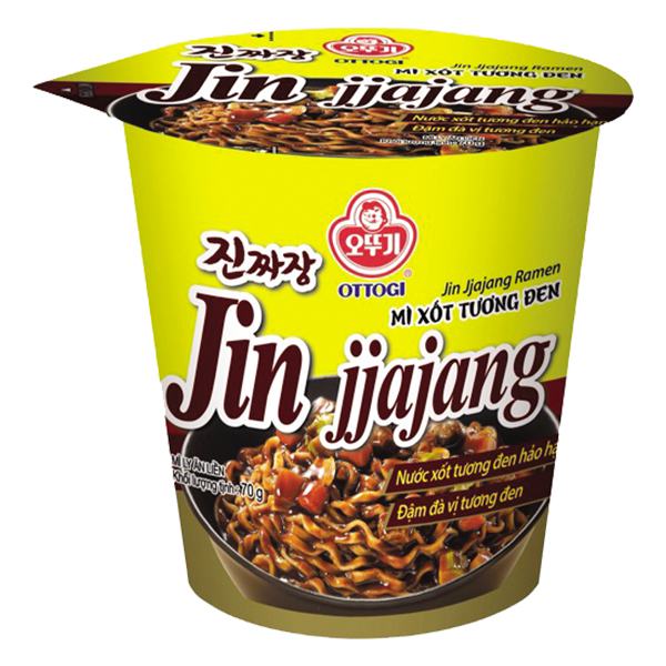 Mì Ottogi Jin Jjajang Tương Đen Ly 70G