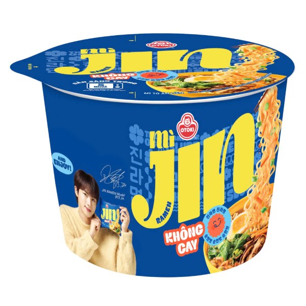 Mì Jin Otoki Không Cay Tô 110G
