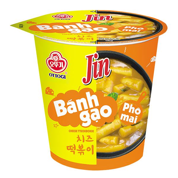 Bánh Gạo Tokpokki Ottogi Jin Vị Phô Mai Ly 82G 