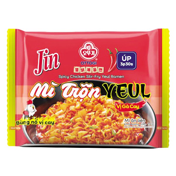 Mì Trộn Yeul Ottogi Vị Gà Cay Gói 70G