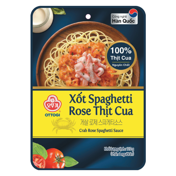 Xốt Spaghetti Ottogi Rose Thịt Cua Gói 110G