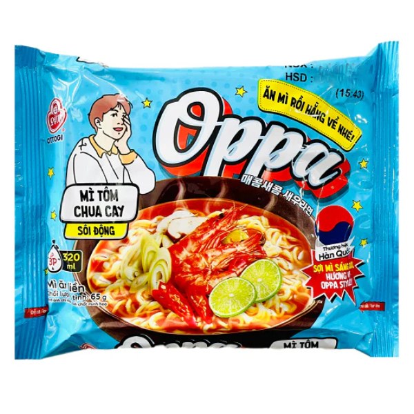 Mì Ottogi Oppa Tôm Chua Cay Gói 65G