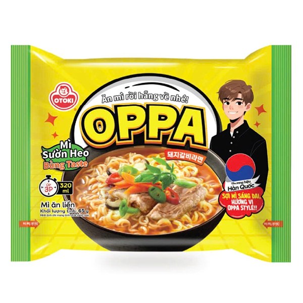 Mì Otoki Oppa Sườn Heo Gói 65G