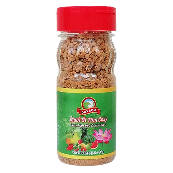 Muối Ớt Tôm Chay Tây Ninh Doxaco Hũ 80G