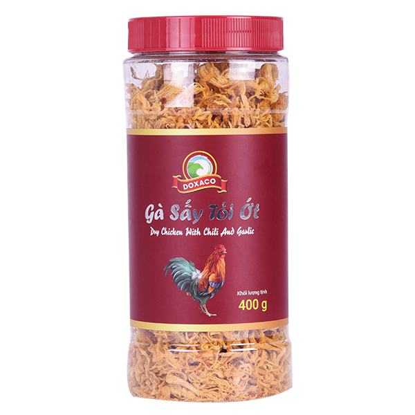Khô Gà Sấy Tỏi Ớt Doxaco 400G