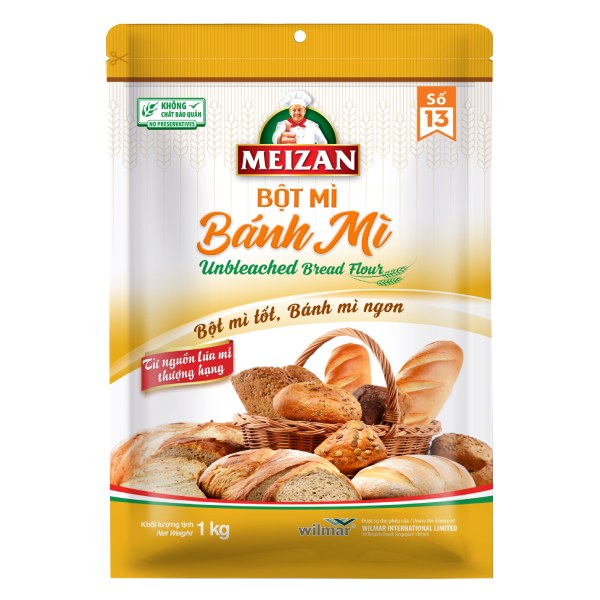 Bột Mì Meizan Làm Bánh Mì Gói 1Kg
